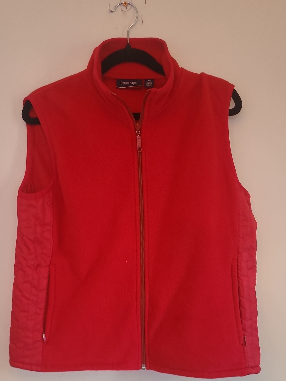 Denver Hayes Bright Red Kids Fleece Vest